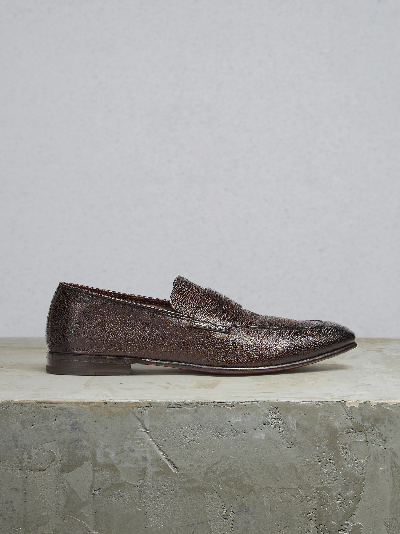Mocassini L'Asola in Pelle Marroni